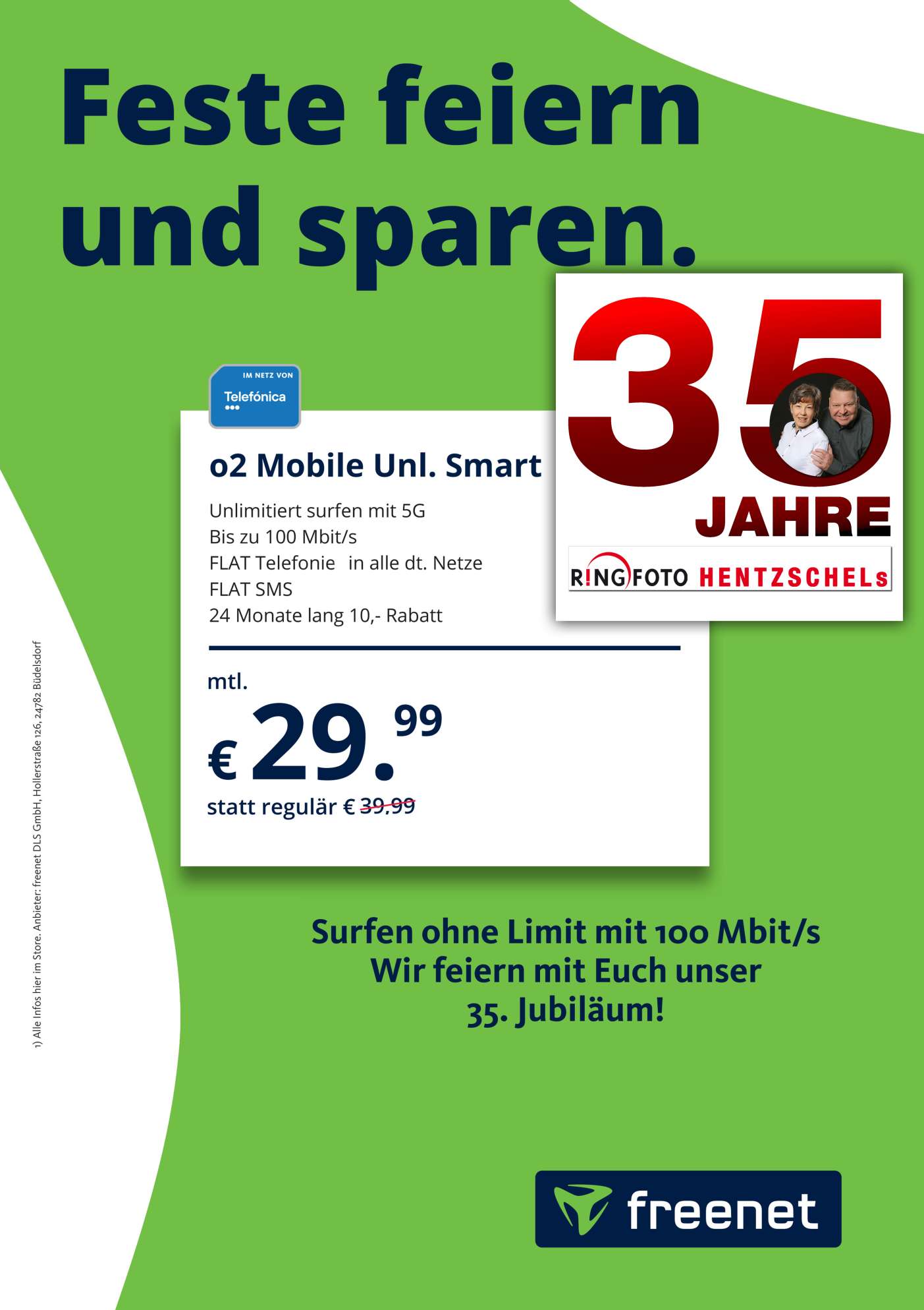 Internet-Flet zum Jubi-Preis