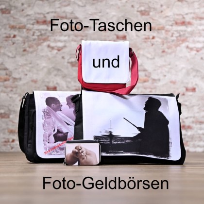 Federtasche und Mäppchen bedruckt, Taschen bedruck mit Foto und Fotogeldbörse