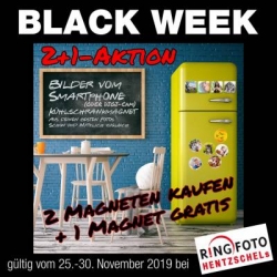 Neu bei uns Fotomagneten in der 2+1 Aktion 2 Fotomagneten kaufen und 1 Fotomagneten gratis erhalten in der Black Week bei RINGFOTO HENTZSCHELs