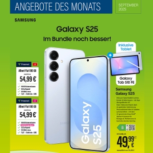 Mobilfunk-Flyer September 2025 - unsere Handyangebote