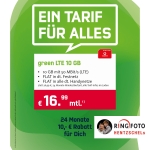 24x 10,- € Rabatt im Tarif GreenLTE 10GB, statt 26,99€ bezahlst Du 2 Jahre lang nur 16,99 €