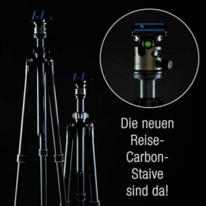 Die neuen Carbon Reise-Stative sind eingetroffen