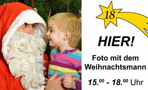 Foto mit dem Weihnachtsmann - das 18. Gubener Adventskaledertürchen gibt es bei uns mit einem tollen Fotoshooting