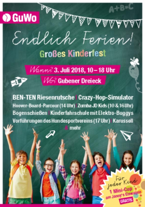 "Endlich Ferien!" - Spaß-Portraits gratis auf dem Kinderfest zum Ferienstart in Gubens Altstadt