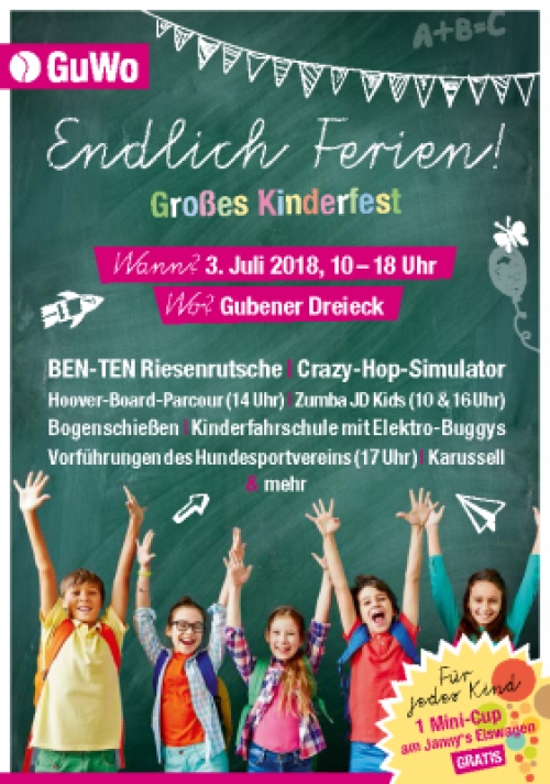 &quot;Endlich Ferien!&quot; - Spaß-Portraits gratis auf dem Kinderfest zum Ferienstart in Gubens Altstadt